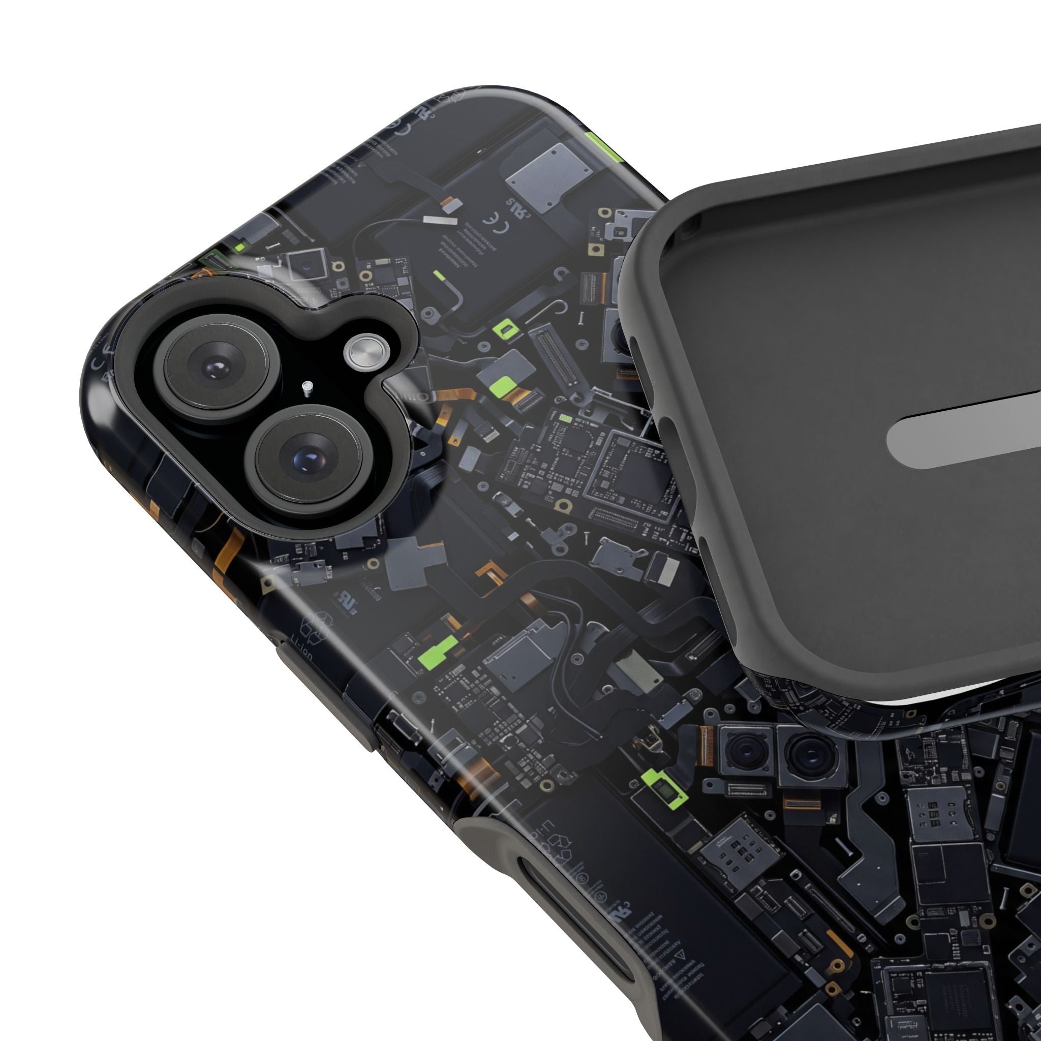 Circuit Core Phone Case — Motherboard Print Wireless Charging Cover