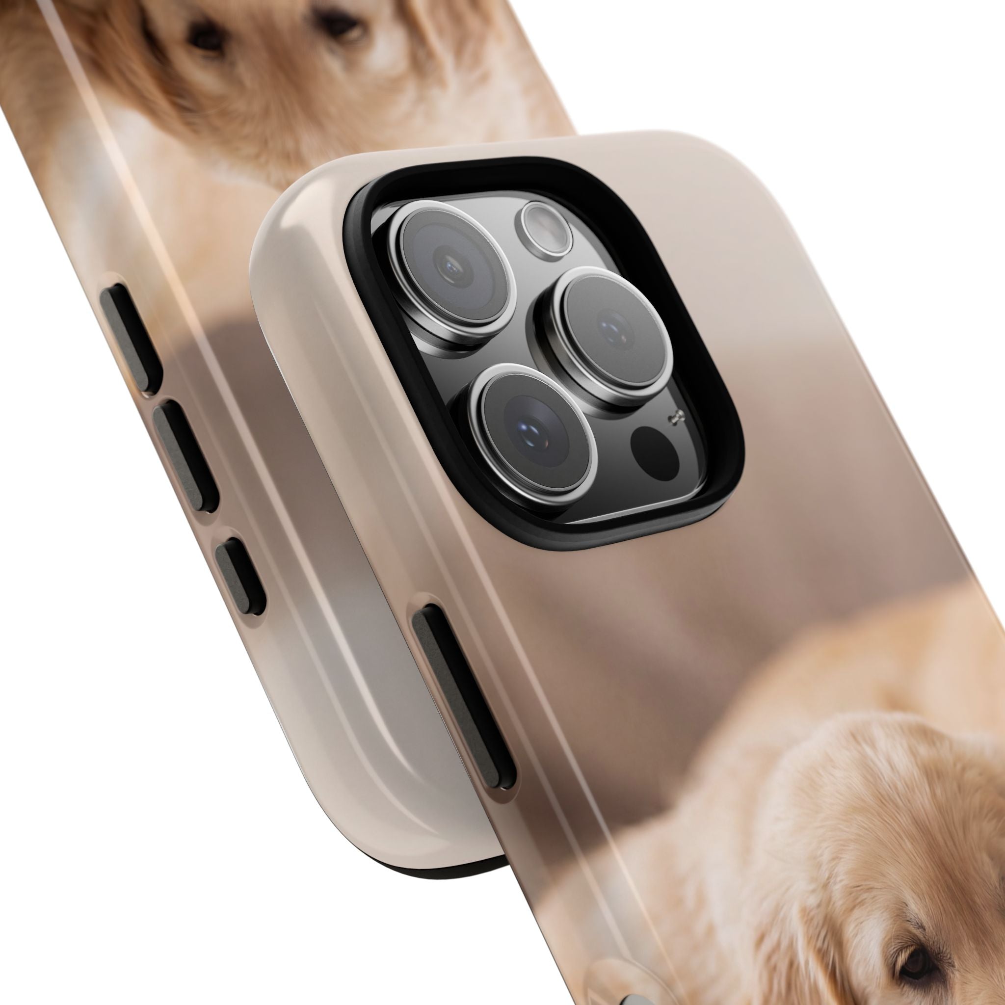 Sleepy Golden Retriever Puppy Phone Case | Cozy Cuddly Puppy Portrait | Samsung & iPhone
