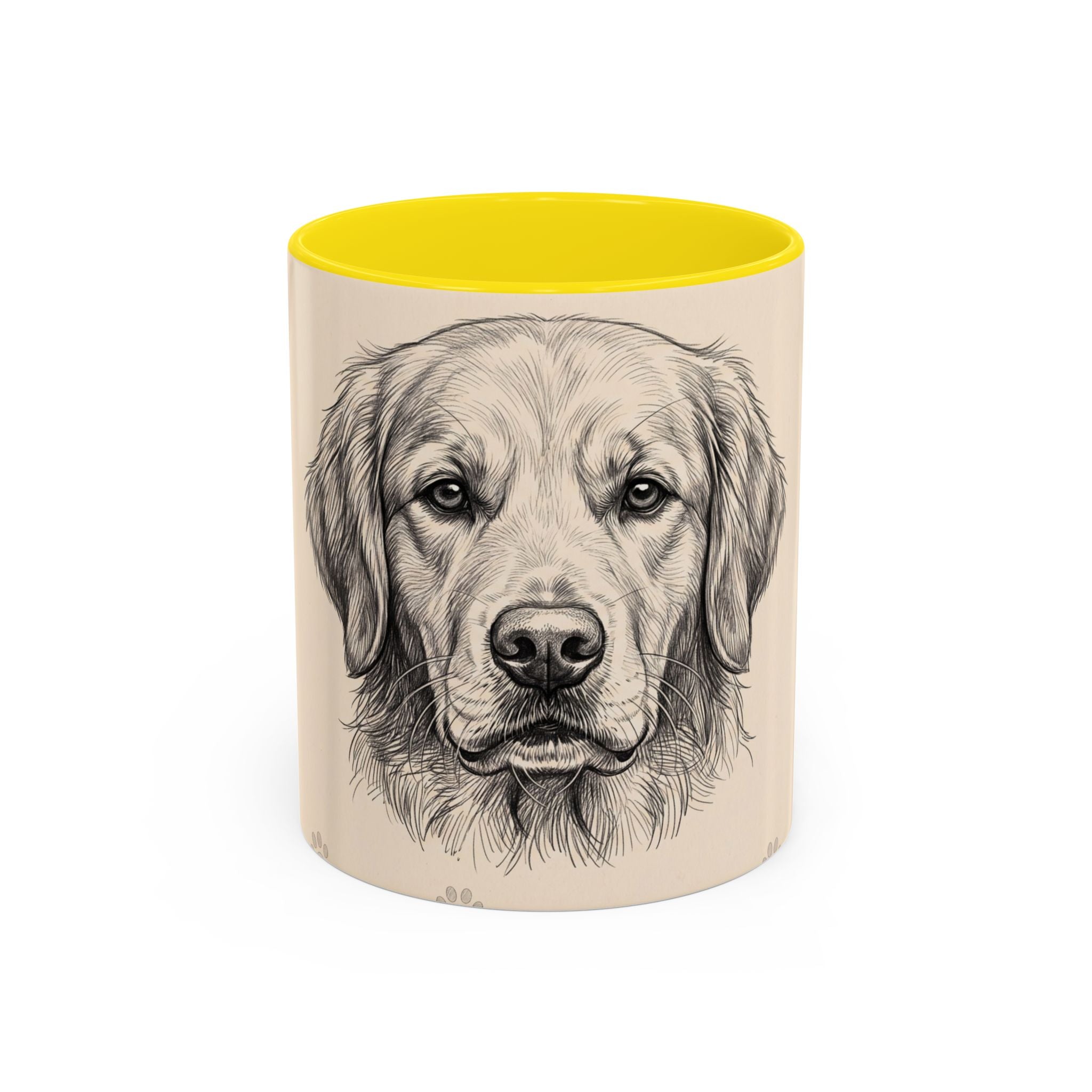 Golden Retriever Sketch Mug | Golden Retriever Lover Gift | Pencil Art Dog Coffee Mug