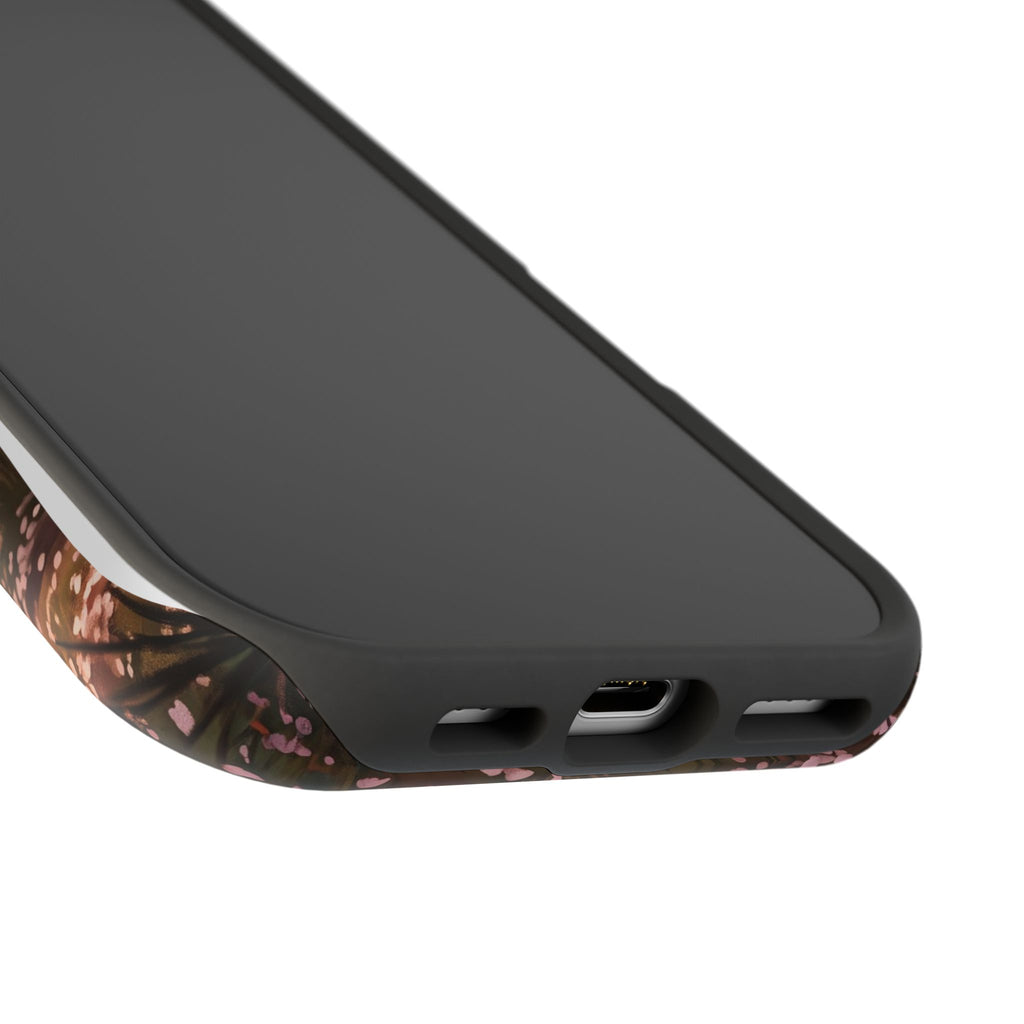 Personalized Golden Retriever Autumn Forest Phone Case — Wireless Charging Cover