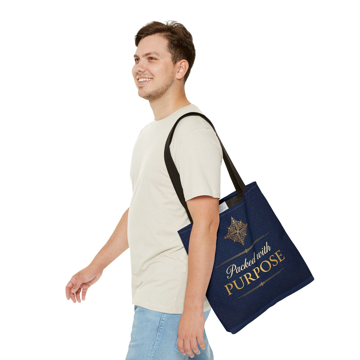 Packed with Purpose Tote | Inspirational Nurse Gift Tote Bag | Healthcare Worker Appreciation Gift | Premium Polyester Carry-All