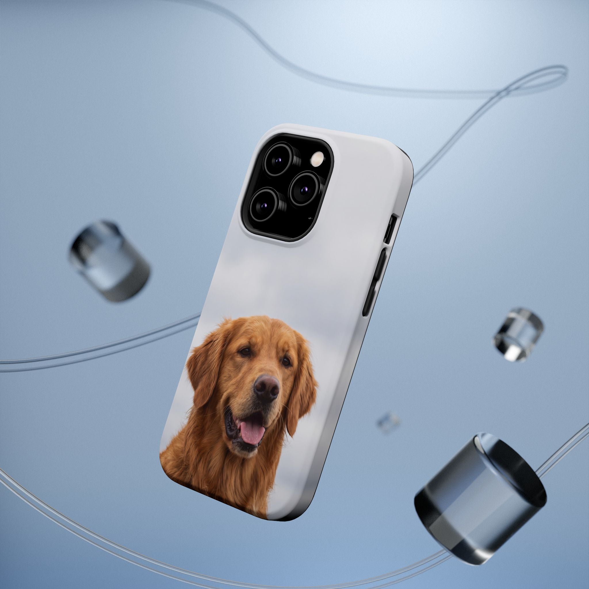 Golden Retriever Phone Case — Impact-Resistant Wireless Charging Cover