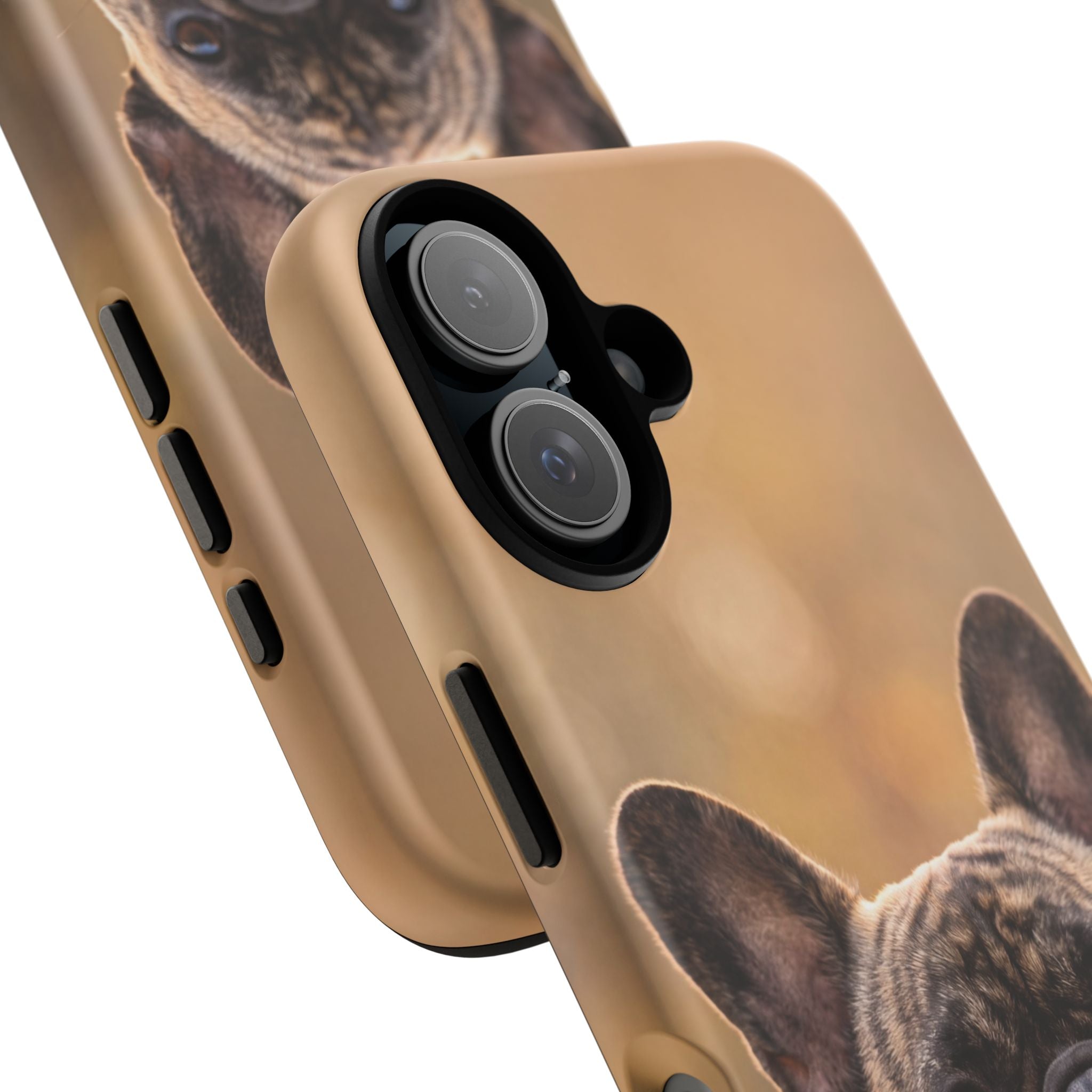 French Bulldog Portrait Phone Case | Realistic Brindle Frenchie Photo Case | iPhone & Samsung