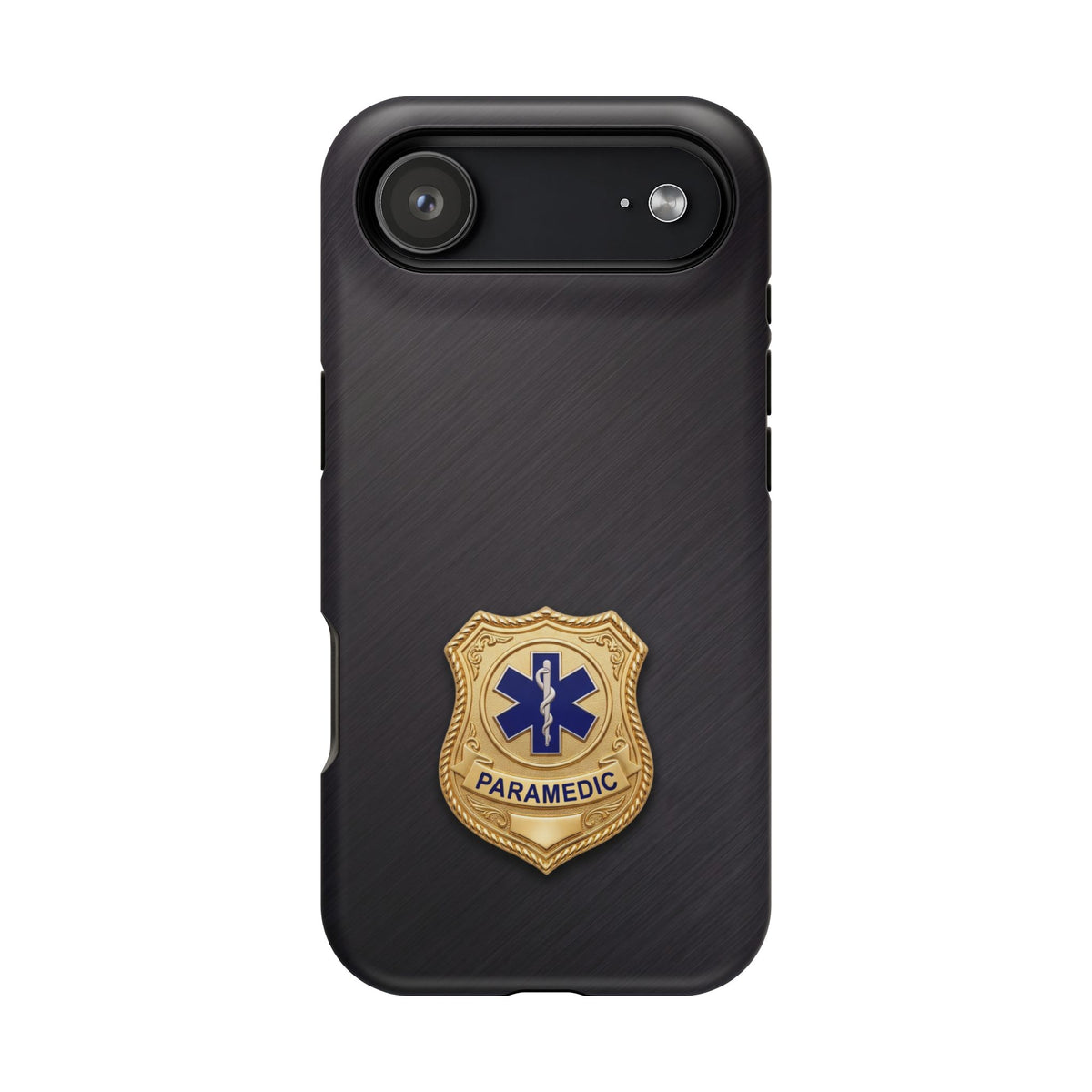 Gold Paramedic Badge Phone Case — Magnetic Wireless Charging Cover