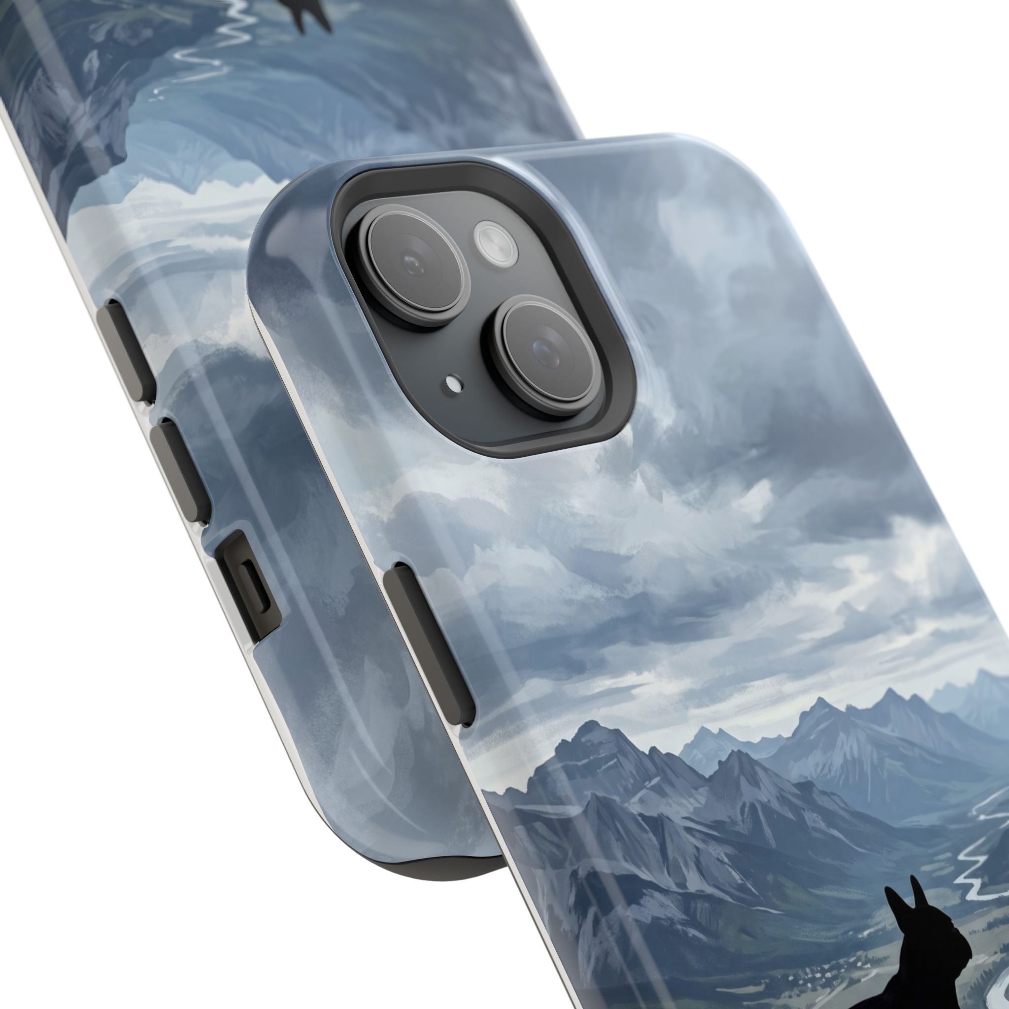 Personalized French Bulldog Mountain Valley Phone Case — Wireless Charging Cover
