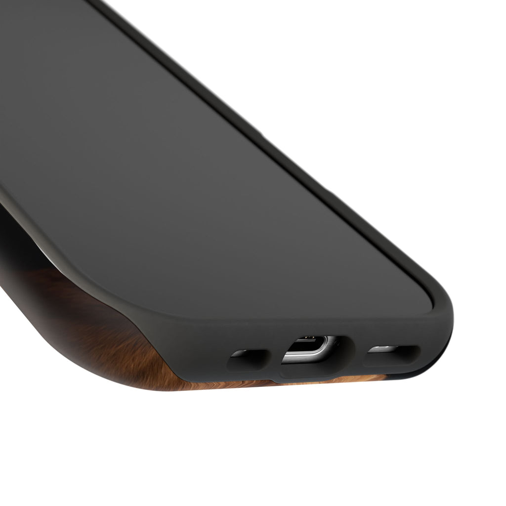 Golden Retriever Portrait Phone Case — Impact-Resistant Wireless Charging Cover