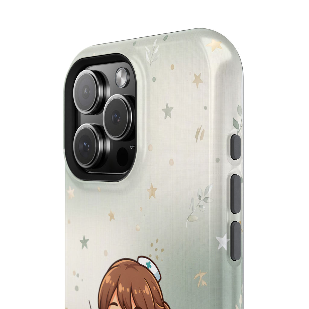 Personalized Nurse with Syringe Phone Case — Wireless Charging Cover