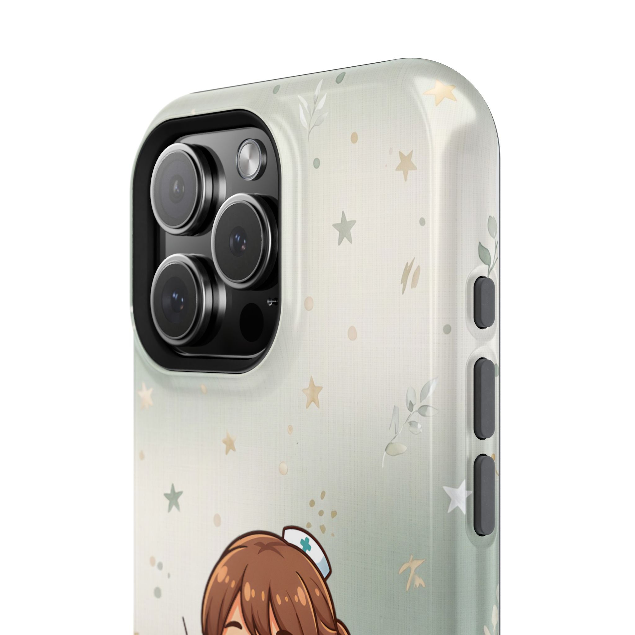 Personalized Nurse with Syringe Phone Case — Wireless Charging Cover