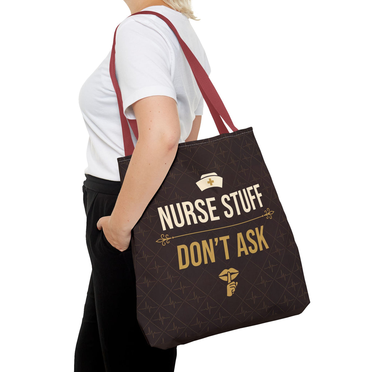 Nurse Stuff Don't Ask Tote | Funny Nurse Gift Tote Bag | Nurse Humour Appreciation Gift | Premium Polyester Carry-All