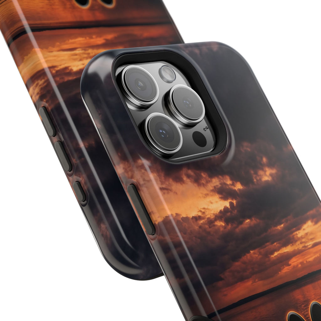 Paw Sunset Magnetic Impact-Resistant Phone Case for iPhone and Samsung Galaxy series
