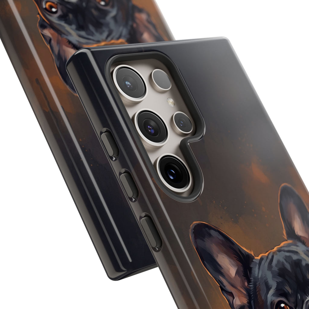 Moody French Bulldog Portrait Phone Case | Dramatic Studio Photography Style | iPhone & Samsung