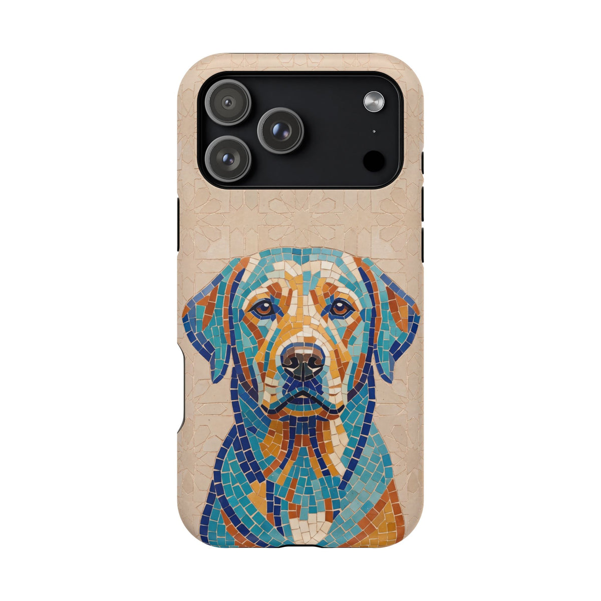 Colorful Labrador Art Phone Case — Tough Magnetic Case with Wireless Charging
