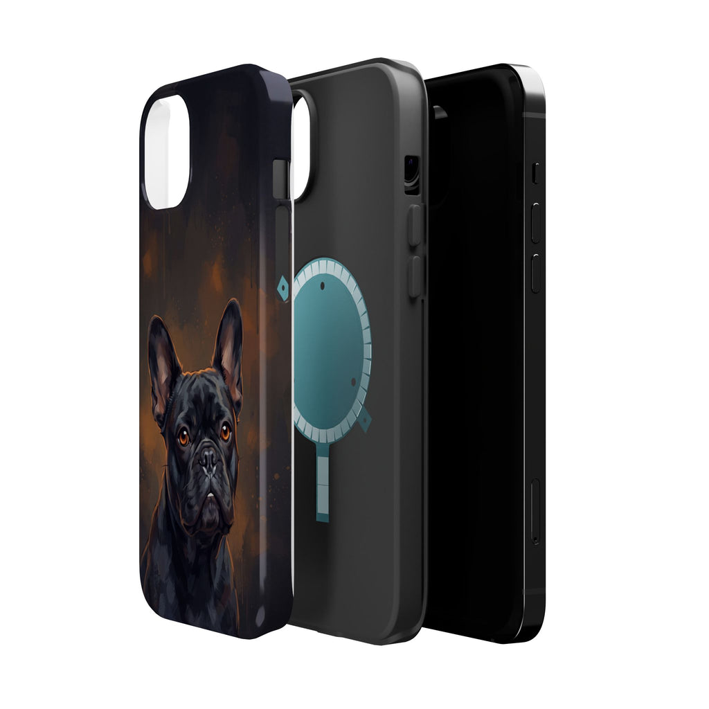 French Bulldog Portrait Phone Case — Impact-Resistant Wireless Charging Cover