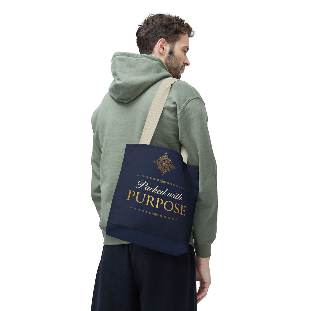 Packed with Purpose Tote | Inspirational Nurse Gift Tote Bag | Healthcare Worker Appreciation Gift | Premium Polyester Carry-All