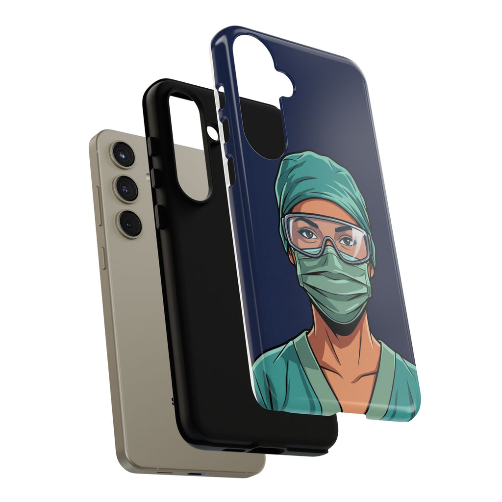 Nurse Illustrated Portrait Phone Case | iPhone & Samsung