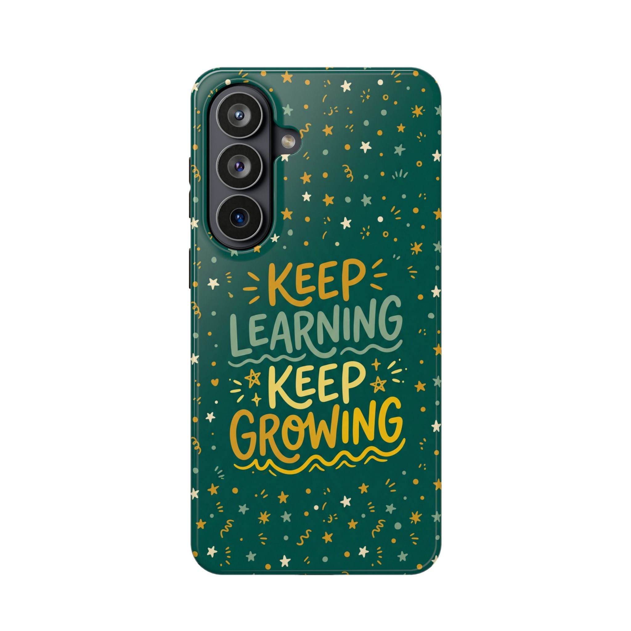 Keep Learning Keep Growing Teacher Phone Case — Wireless Charging Cover