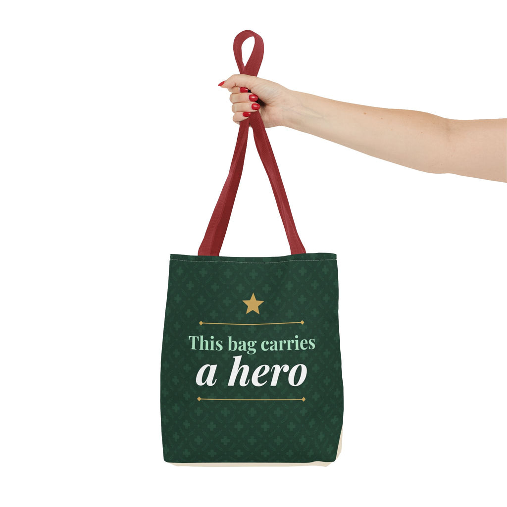 This Bag Carries a Hero Tote | Nurse Gift Tote Bag | Essential Worker Appreciation Gift | Premium Polyester Carry-All