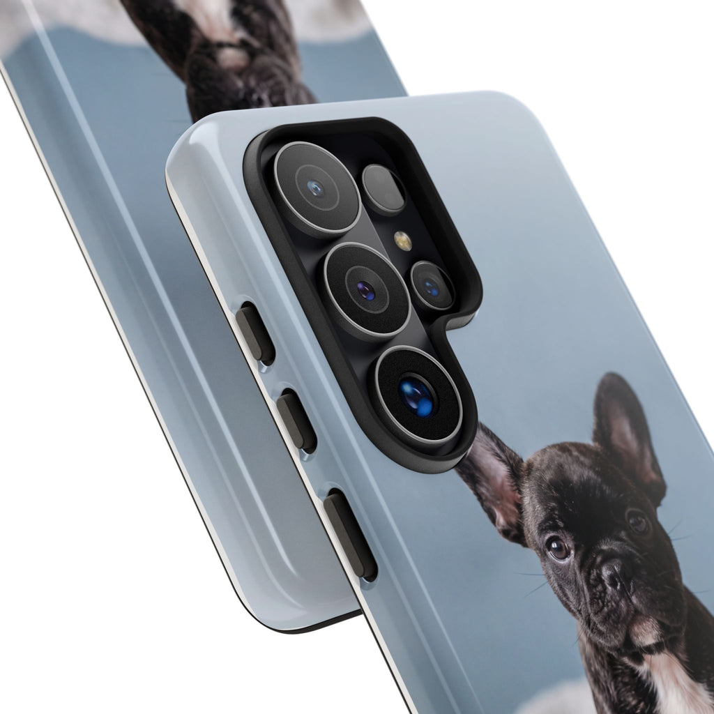 French Bulldog Puppy Phone Case | Adorable Brindle Frenchie Portrait | Samsung & iPhone