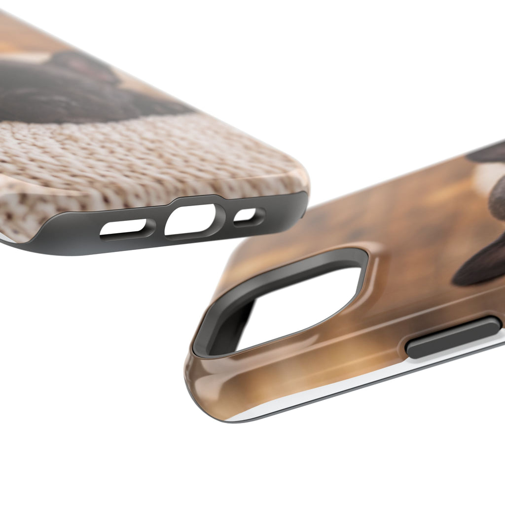 Sleepy French Bulldog Phone Case — Impact-Resistant Wireless Charging Cover