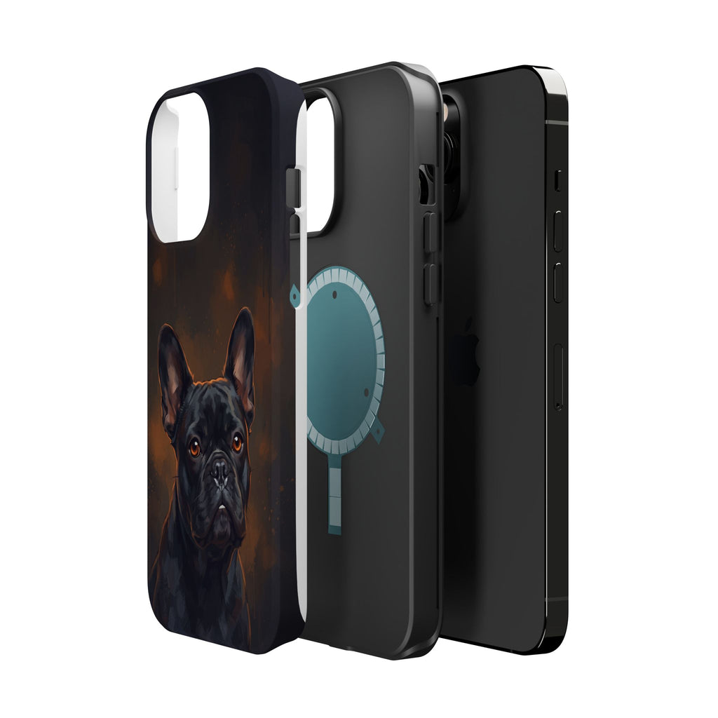 French Bulldog Portrait Phone Case — Impact-Resistant Wireless Charging Cover