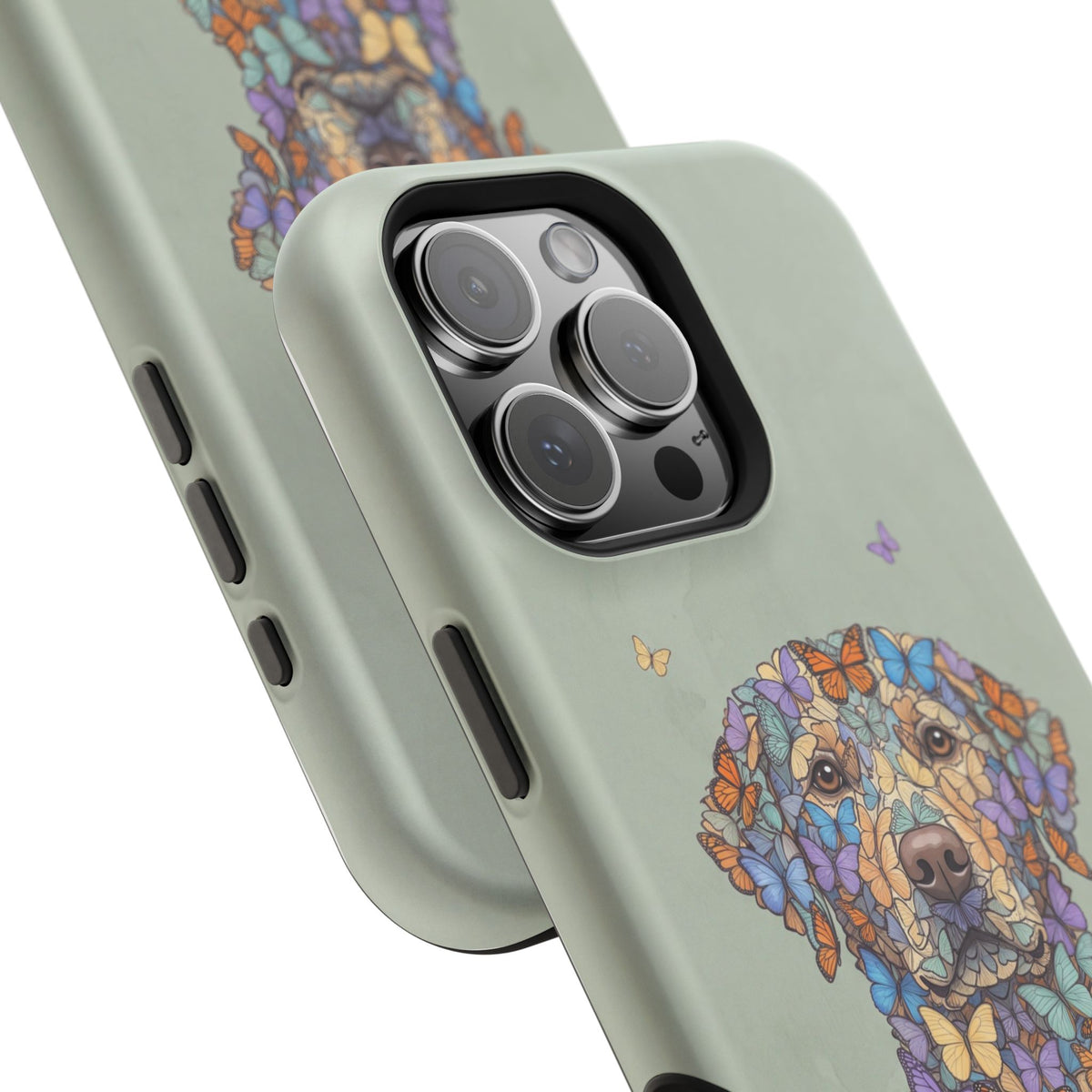 Personalized Butterfly Labrador Phone Case — Tough Magnetic Case with Wireless Charging