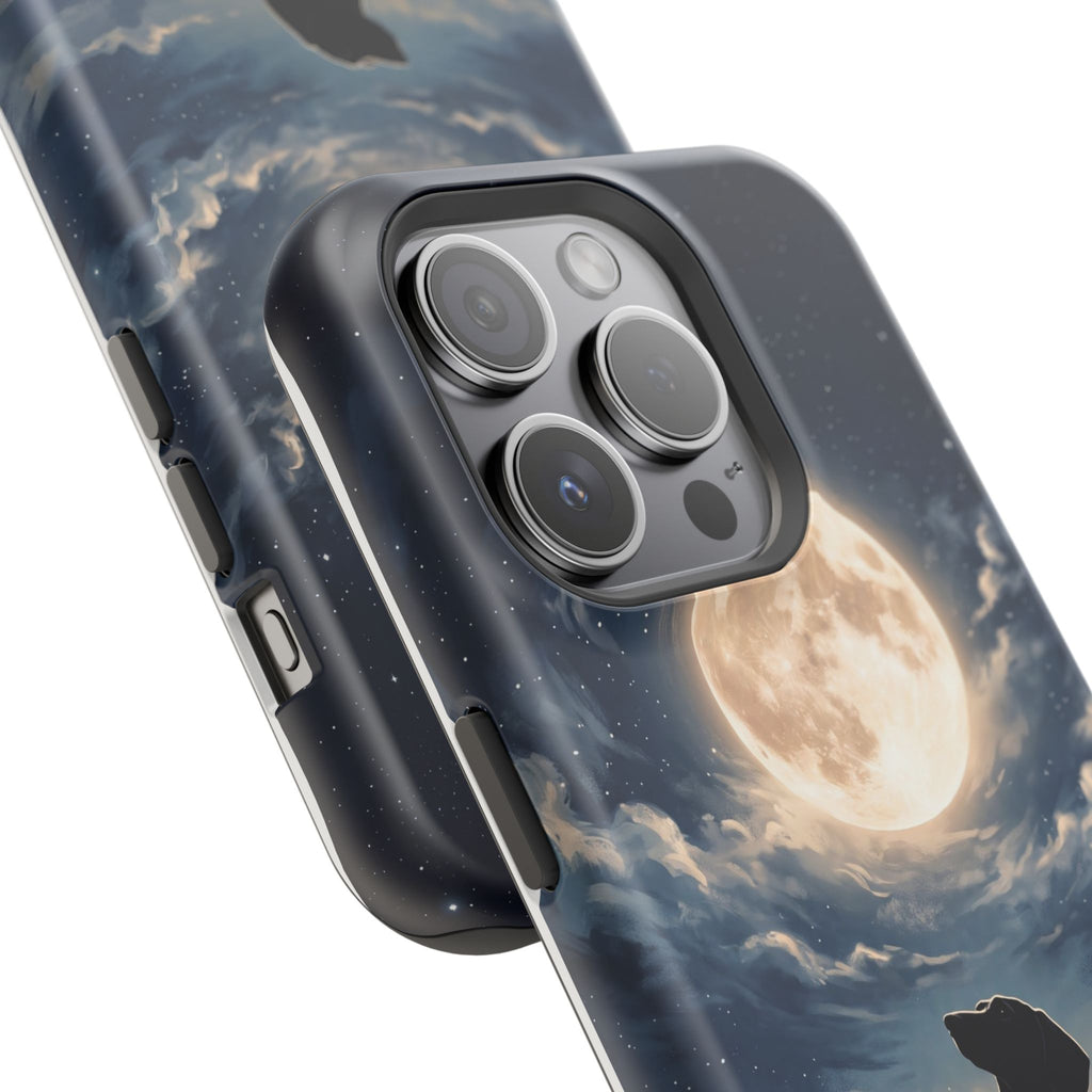 Personalized Dachshund Moonlight Phone Case — Wireless Charging Cover