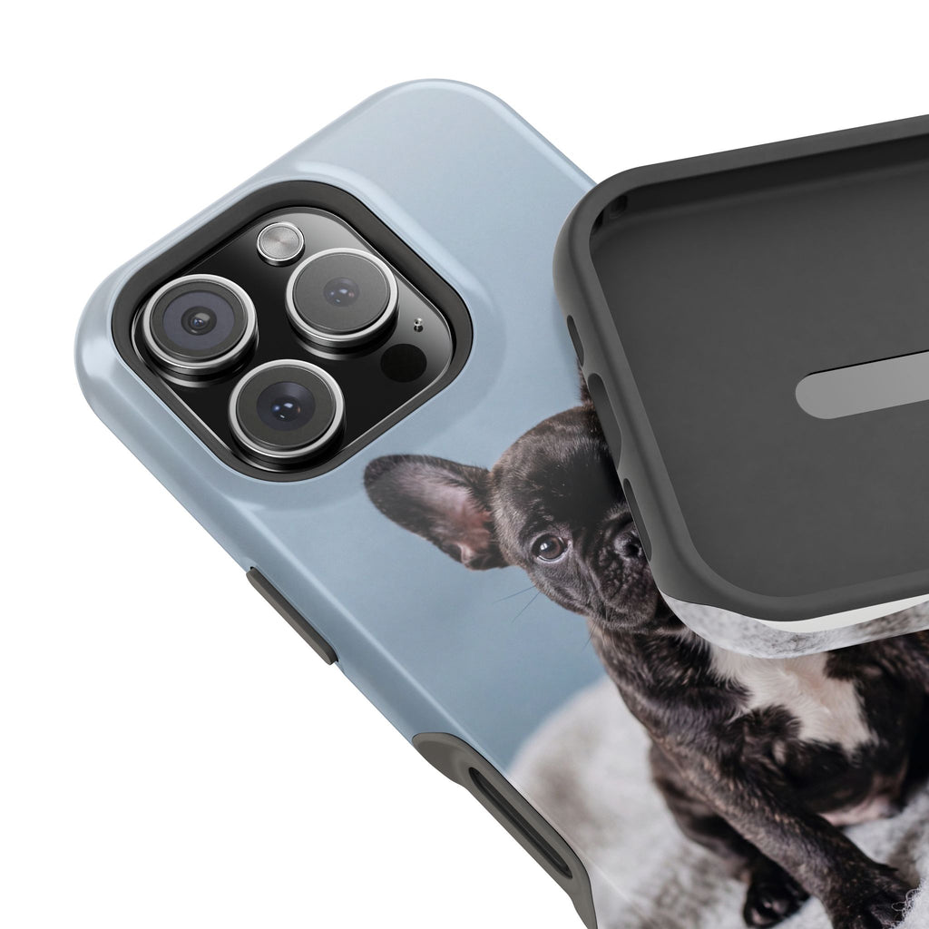 French Bulldog Puppy Phone Case — Impact-Resistant Wireless Charging Cover