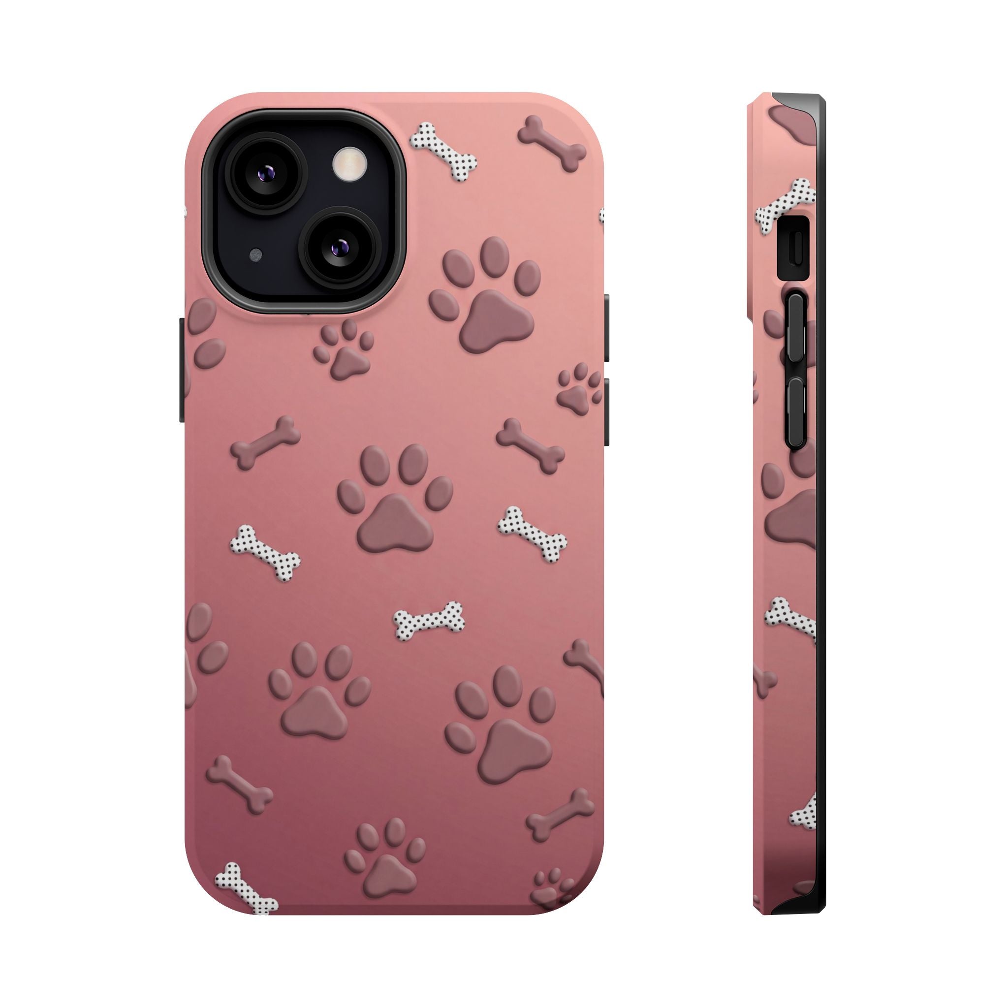 Paws & Bones Phone Case — Impact-Resistant Wireless Charging Cover
