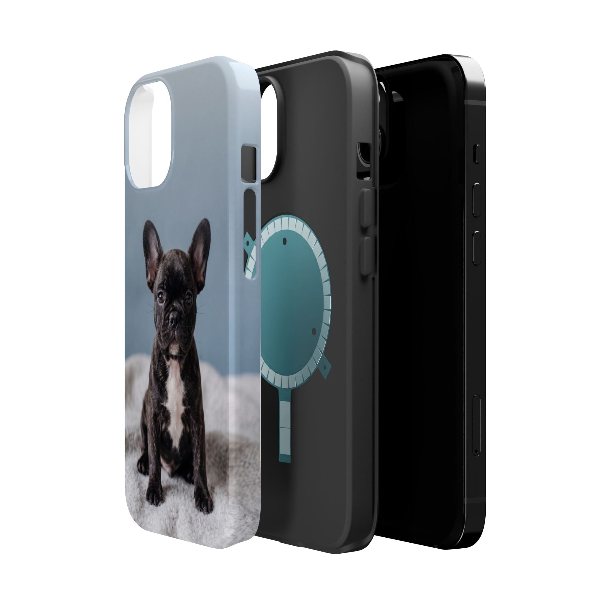 French Bulldog Puppy Phone Case — Impact-Resistant Wireless Charging Cover