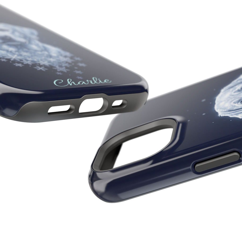 Personalized Winter Snowflake Labrador Phone Case — Tough Magnetic Case with Wireless Charging