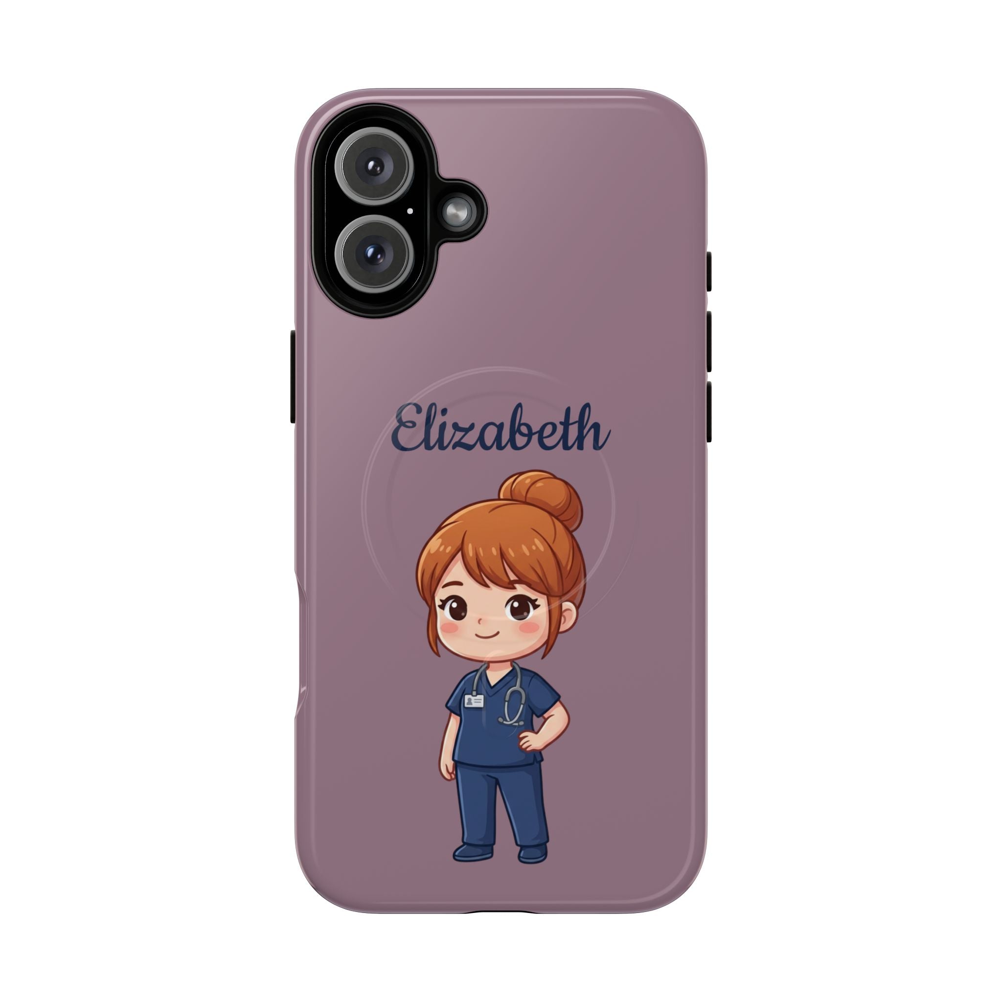 Personalized Nurse Phone Case with Custom Name | MagSafe Compatible iPhone Case