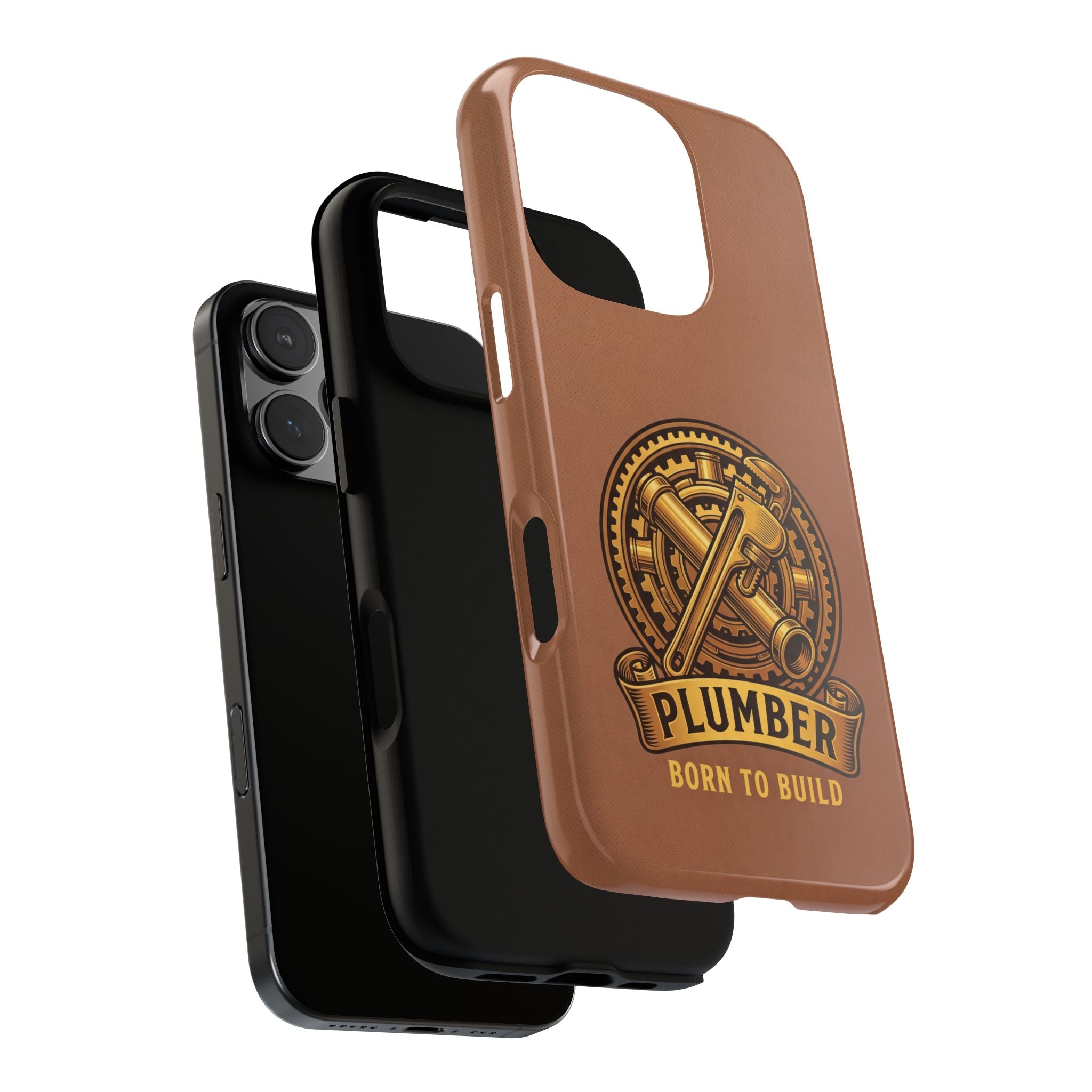 Plumber Born to Build Leather Phone Case - Samsung & iPhone Series