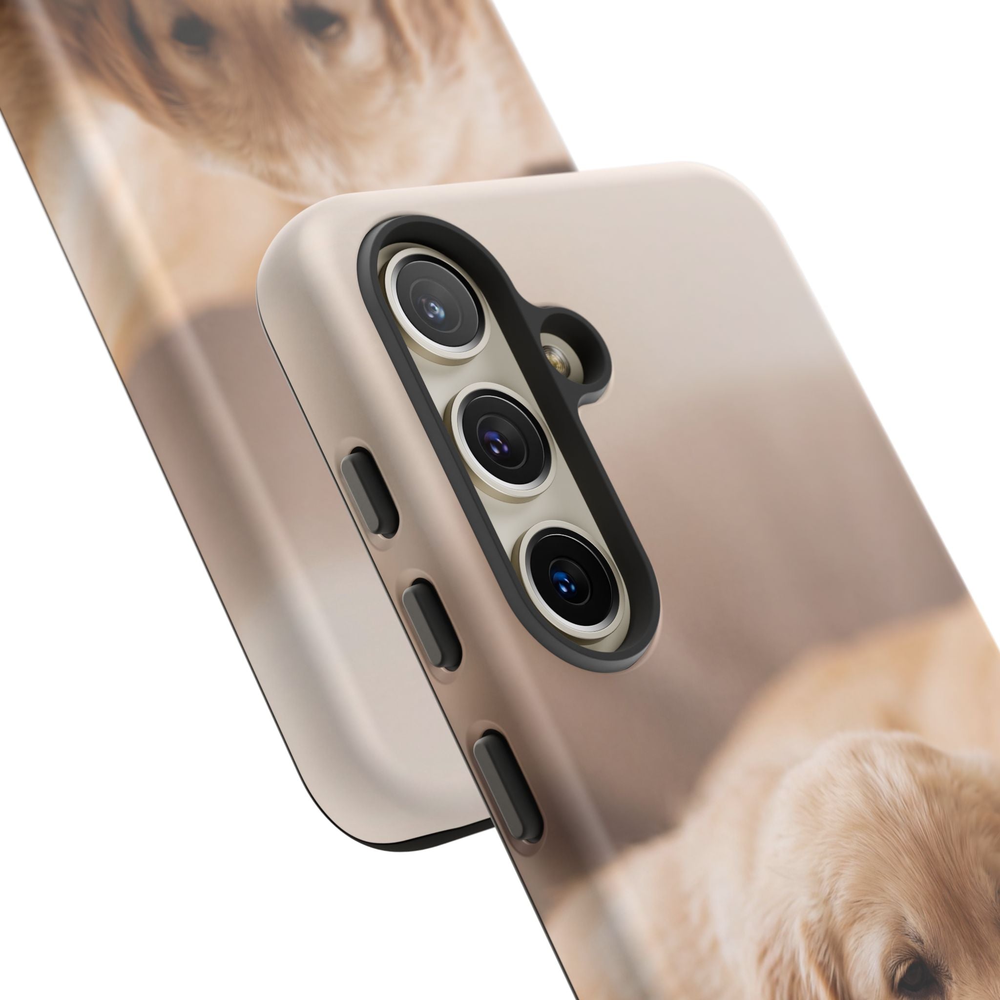 Sleepy Golden Retriever Puppy Phone Case | Cozy Cuddly Puppy Portrait | Samsung & iPhone