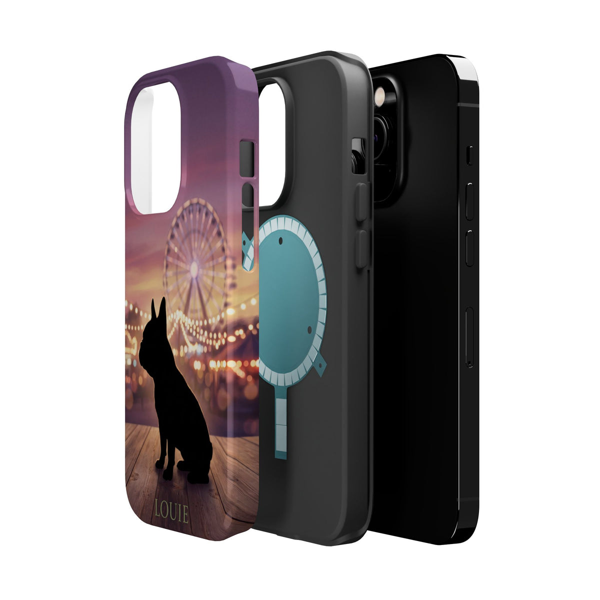 Personalized French Bulldog Carnival Nights Phone Case — Wireless Charging Cover