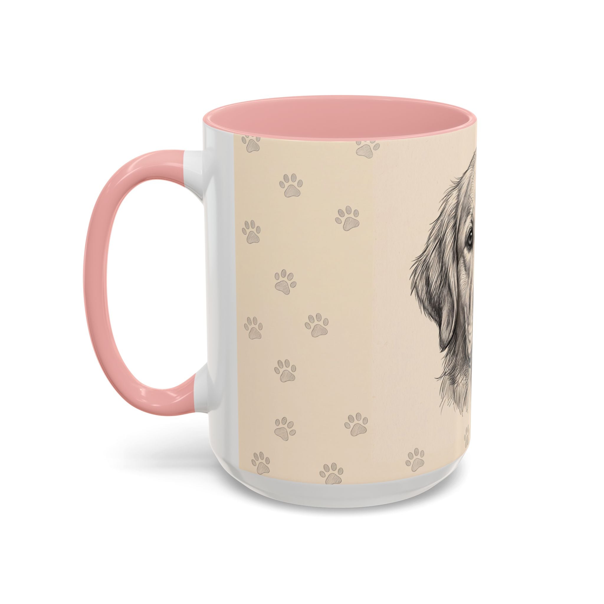 Golden Retriever Sketch Mug | Golden Retriever Lover Gift | Pencil Art Dog Coffee Mug
