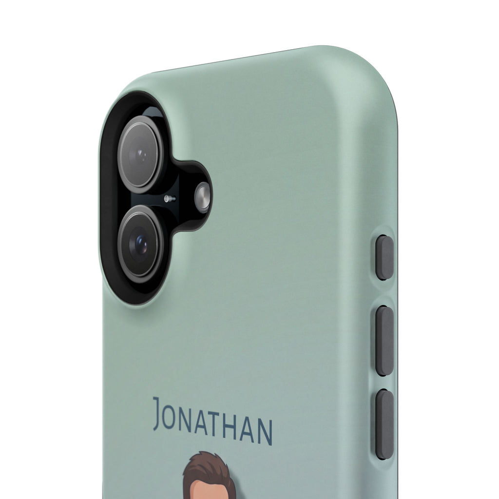 Personalized Nurse Portrait Phone Case — Impact-Resistant Wireless Charging Cover
