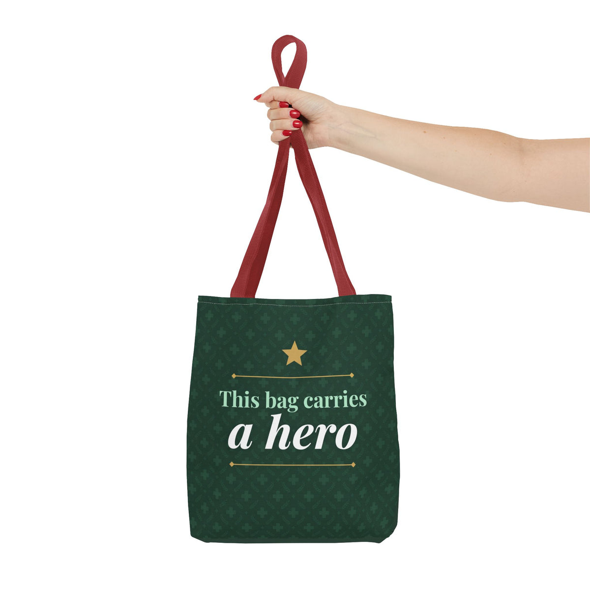 This Bag Carries a Hero Tote | Nurse Gift Tote Bag | Essential Worker Appreciation Gift | Premium Polyester Carry-All