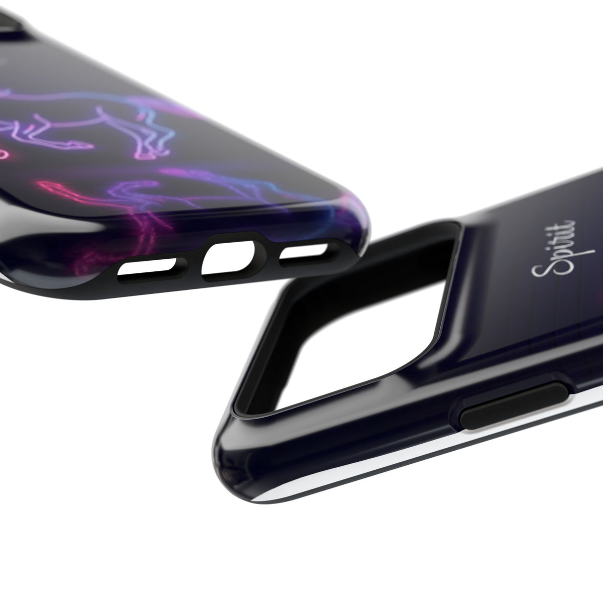 Personalized Neon Glow Horse Phone Case — Tough Magnetic Case with Wireless Charging