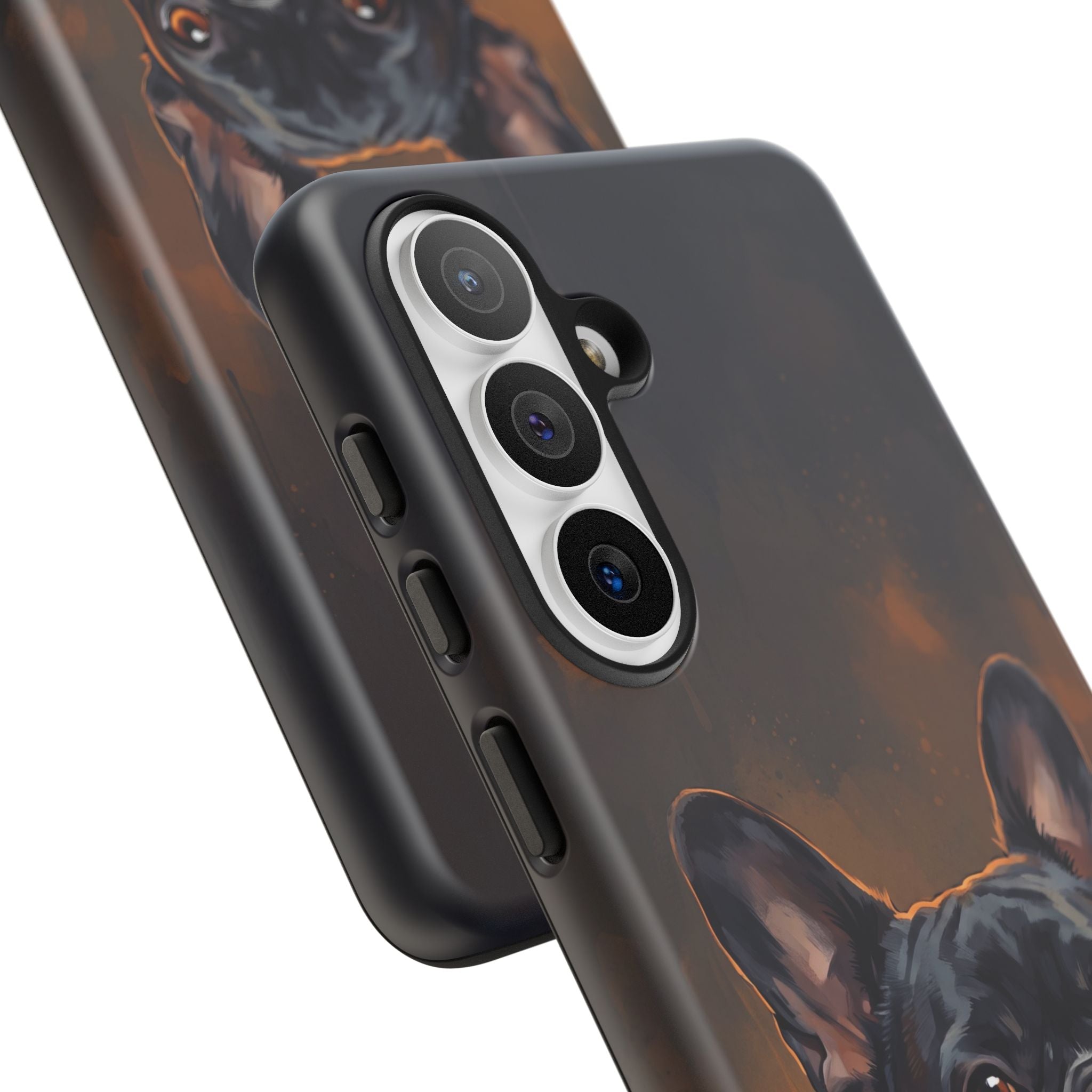 Moody French Bulldog Portrait Phone Case | Dramatic Studio Photography Style | iPhone & Samsung