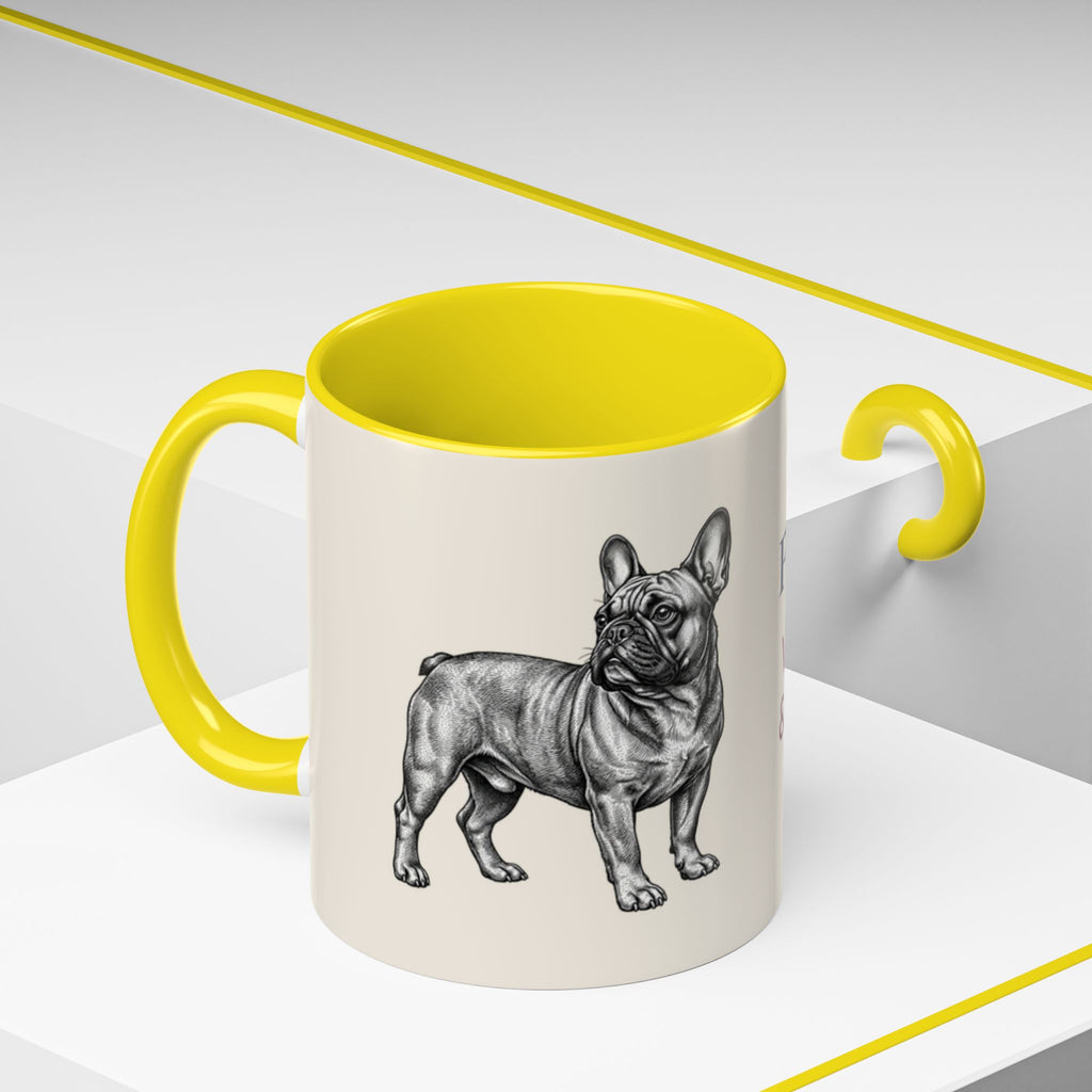 Personalized Frenchie Mug – Custom Name Coffee Mug – French Bulldog Lover Gift