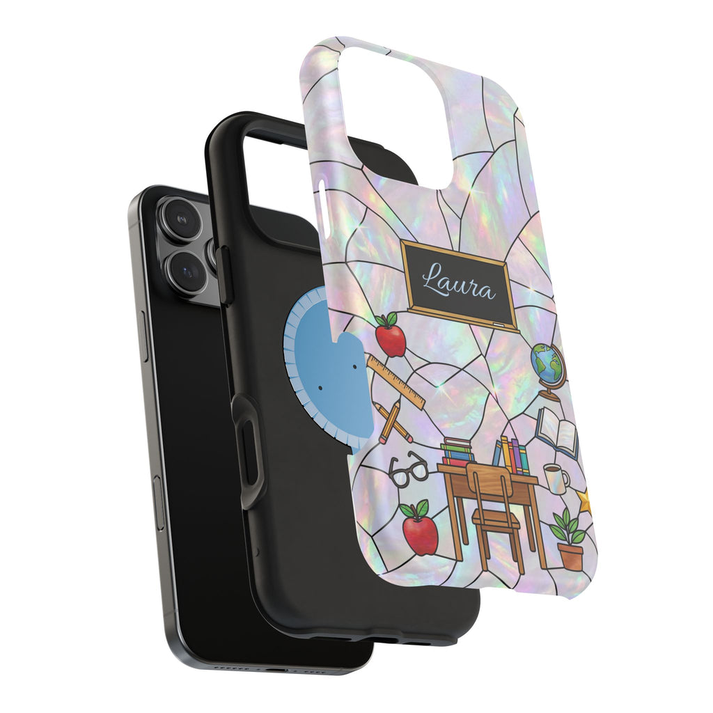 Personalized Teacher Phone Case — Impact-Resistant Wireless Charging Cover