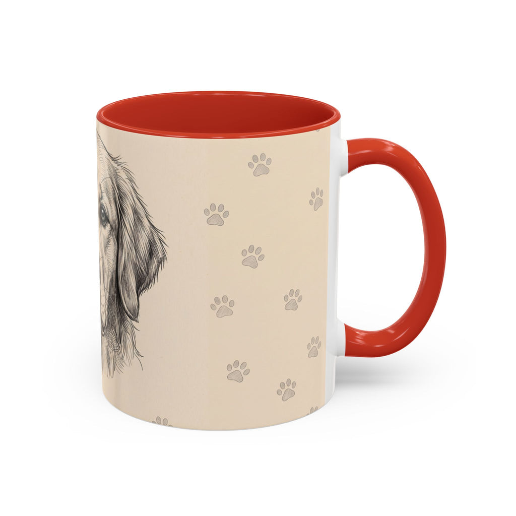 Golden Retriever Sketch Mug | Golden Retriever Lover Gift | Pencil Art Dog Coffee Mug