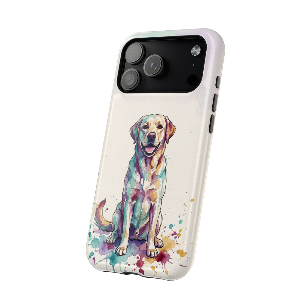 Watercolor Labrador Phone Case — Tough Magnetic Case with Wireless Charging