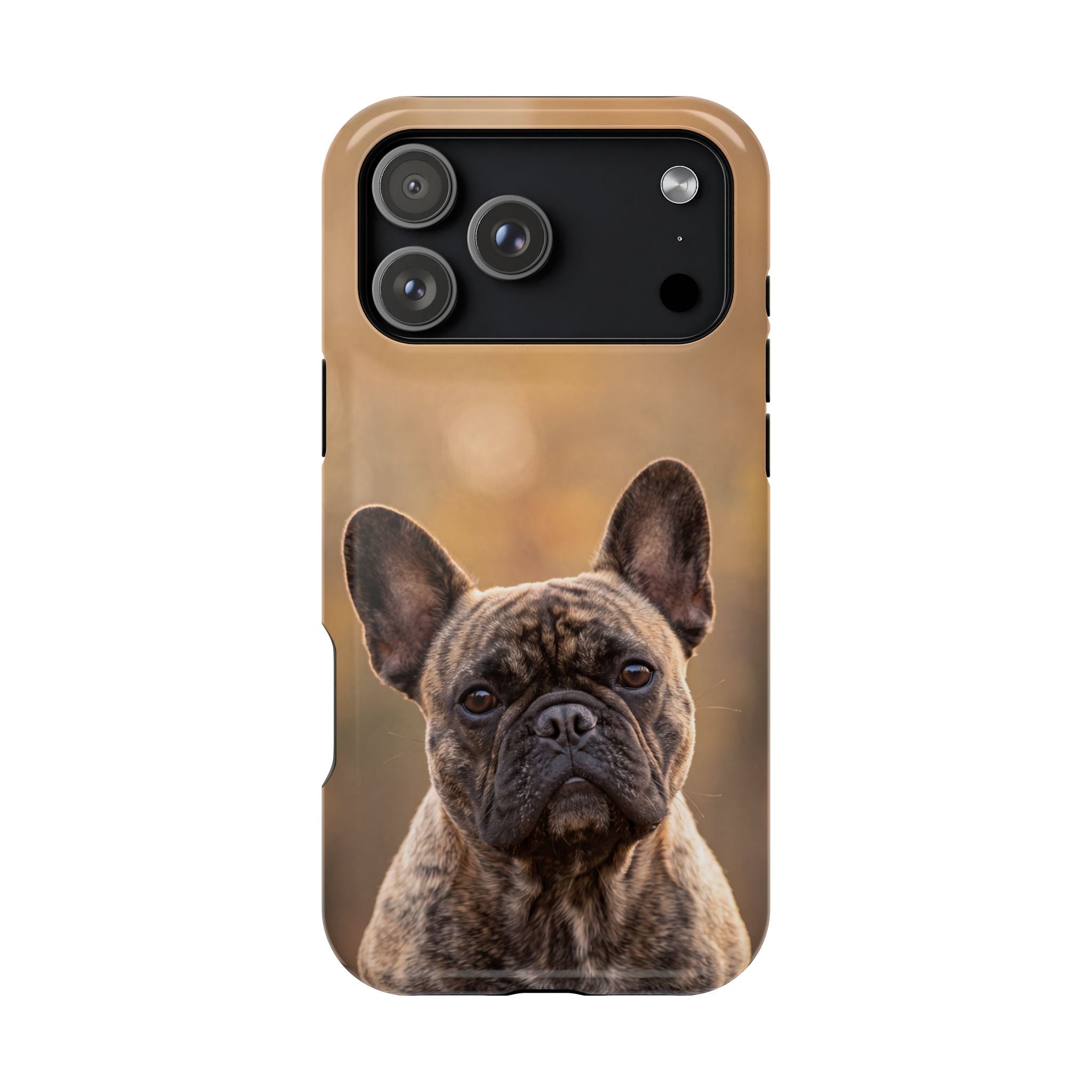 Brindle French Bulldog Phone Case — Impact-Resistant Wireless Charging Cover