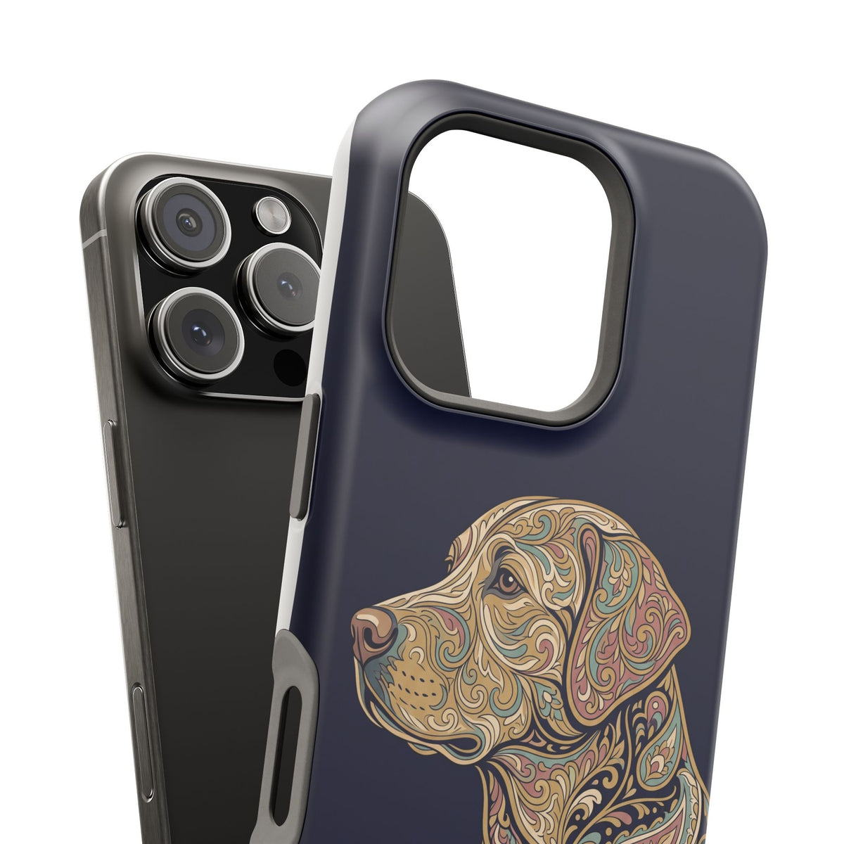 Paisley Labrador Phone Case — Tough Magnetic Case with Wireless Charging