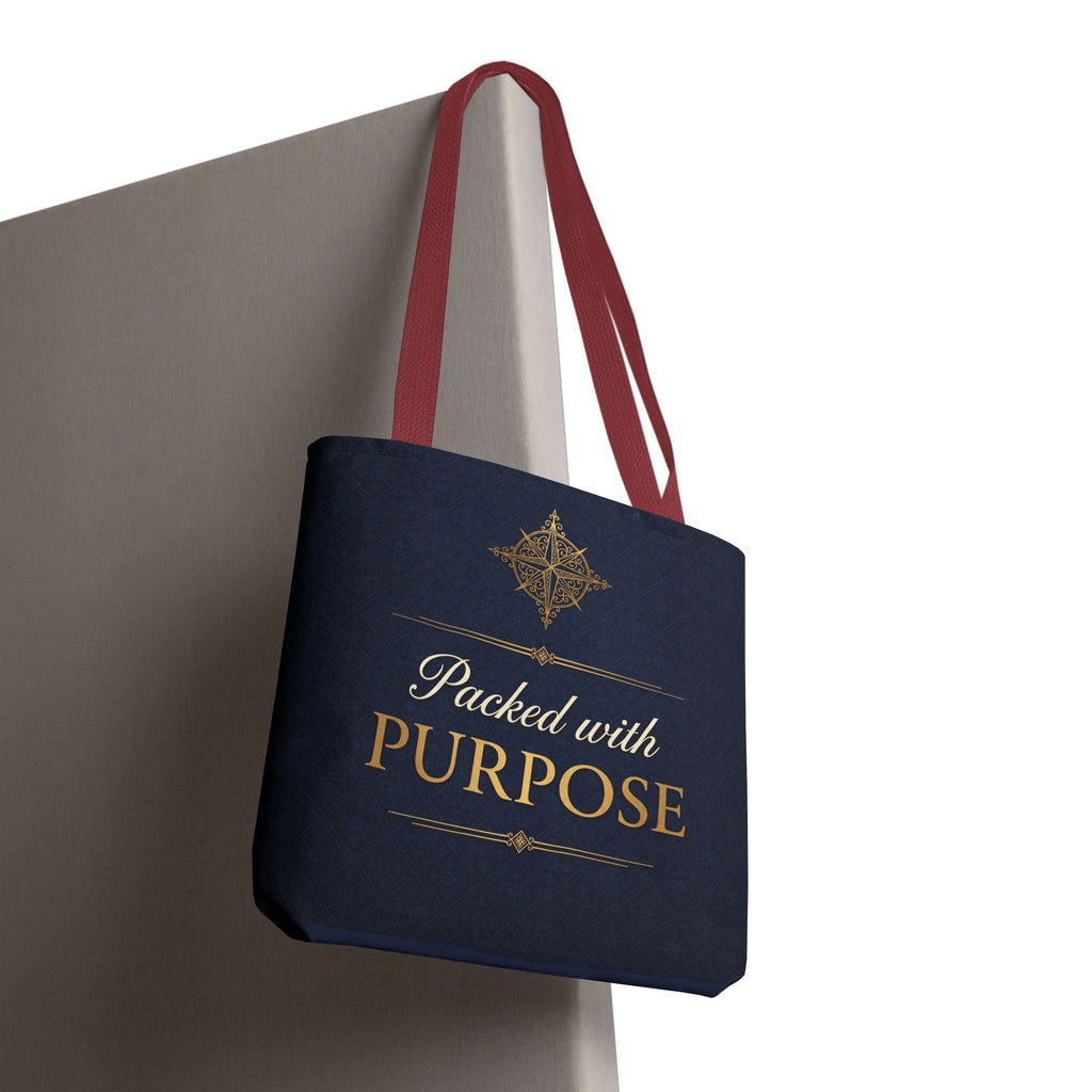 Packed with Purpose Tote | Inspirational Nurse Gift Tote Bag | Healthcare Worker Appreciation Gift | Premium Polyester Carry-All