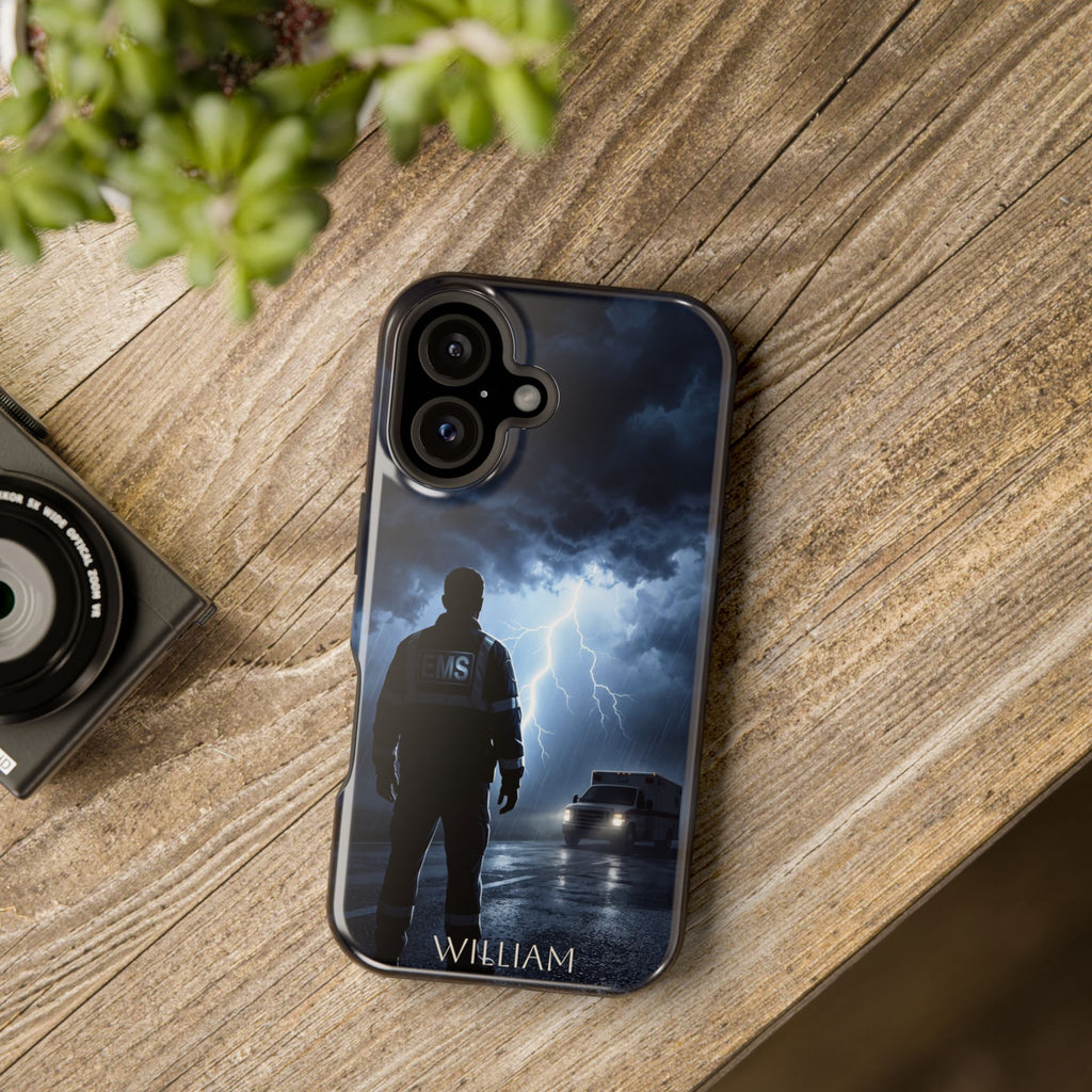 Personalized Lightning Storm EMS Phone Case — Wireless Charging Cover