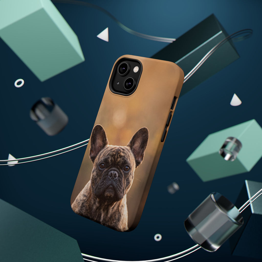 Brindle French Bulldog Phone Case — Impact-Resistant Wireless Charging Cover