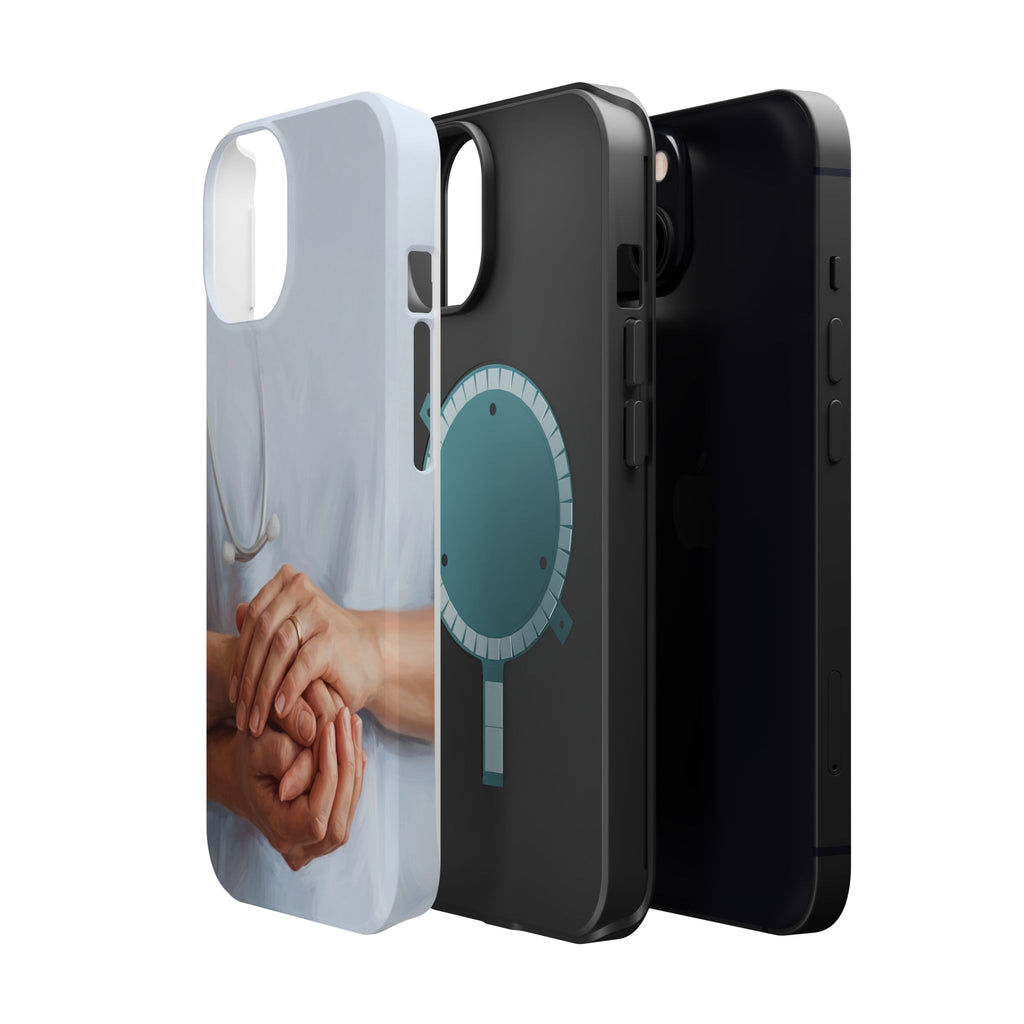Impact-Resistant Phone Case — Caring Hands Wireless Charging Cover