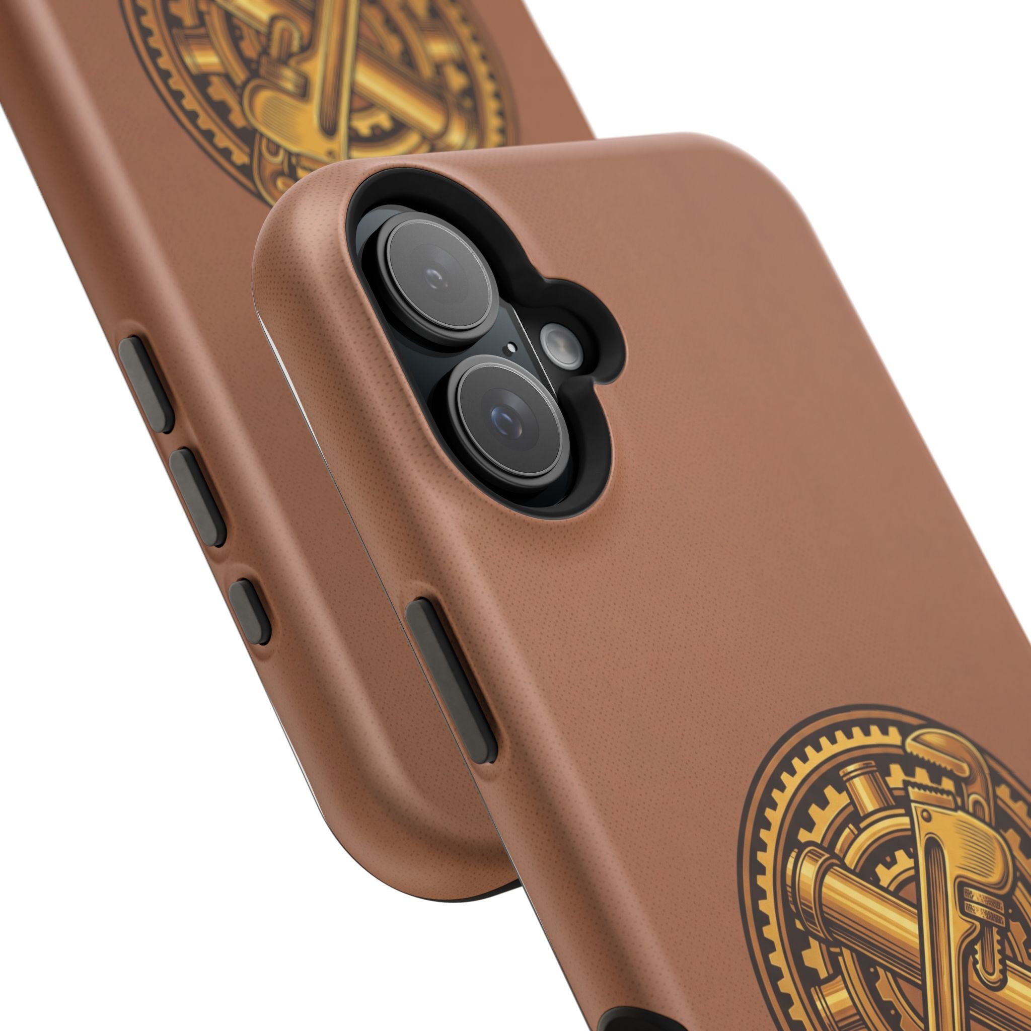 Plumber Born to Build Phone Case — Badge Wireless Charging Cover